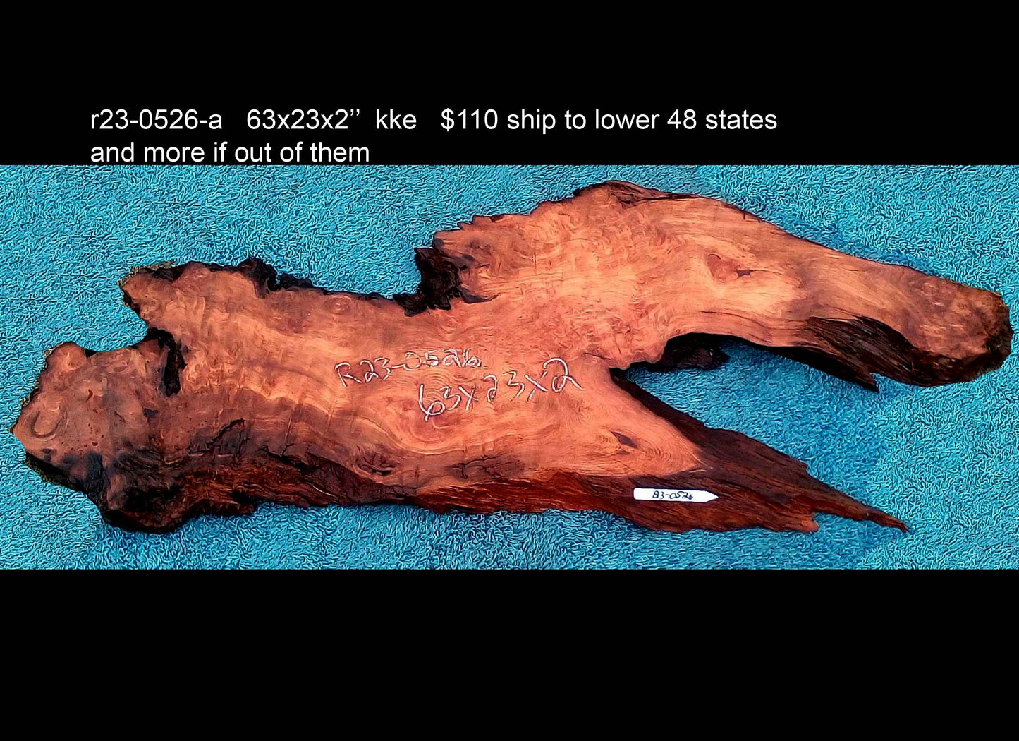 Redwood burl slab | live edge | DIY | river table | headboard | r23-0526