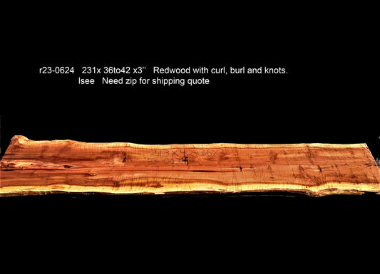 redwood table slab | epoxy river table | live edge slab | DIY ideas | p23-0624