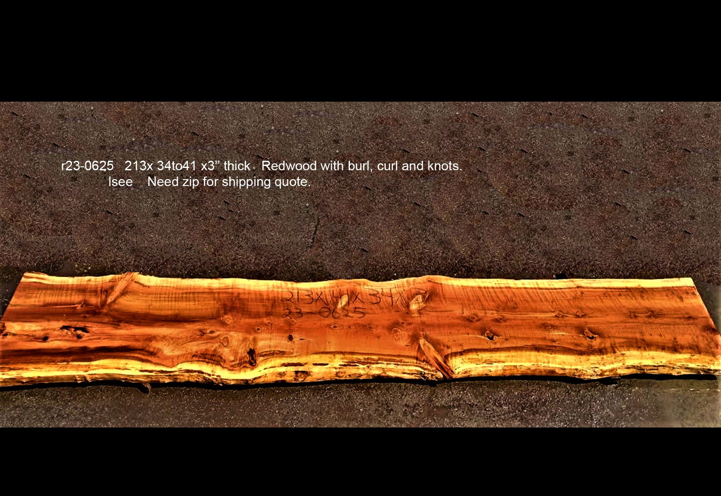 redwood table slab | epoxy river table | live edge slab | DIY ideas | p23-0625