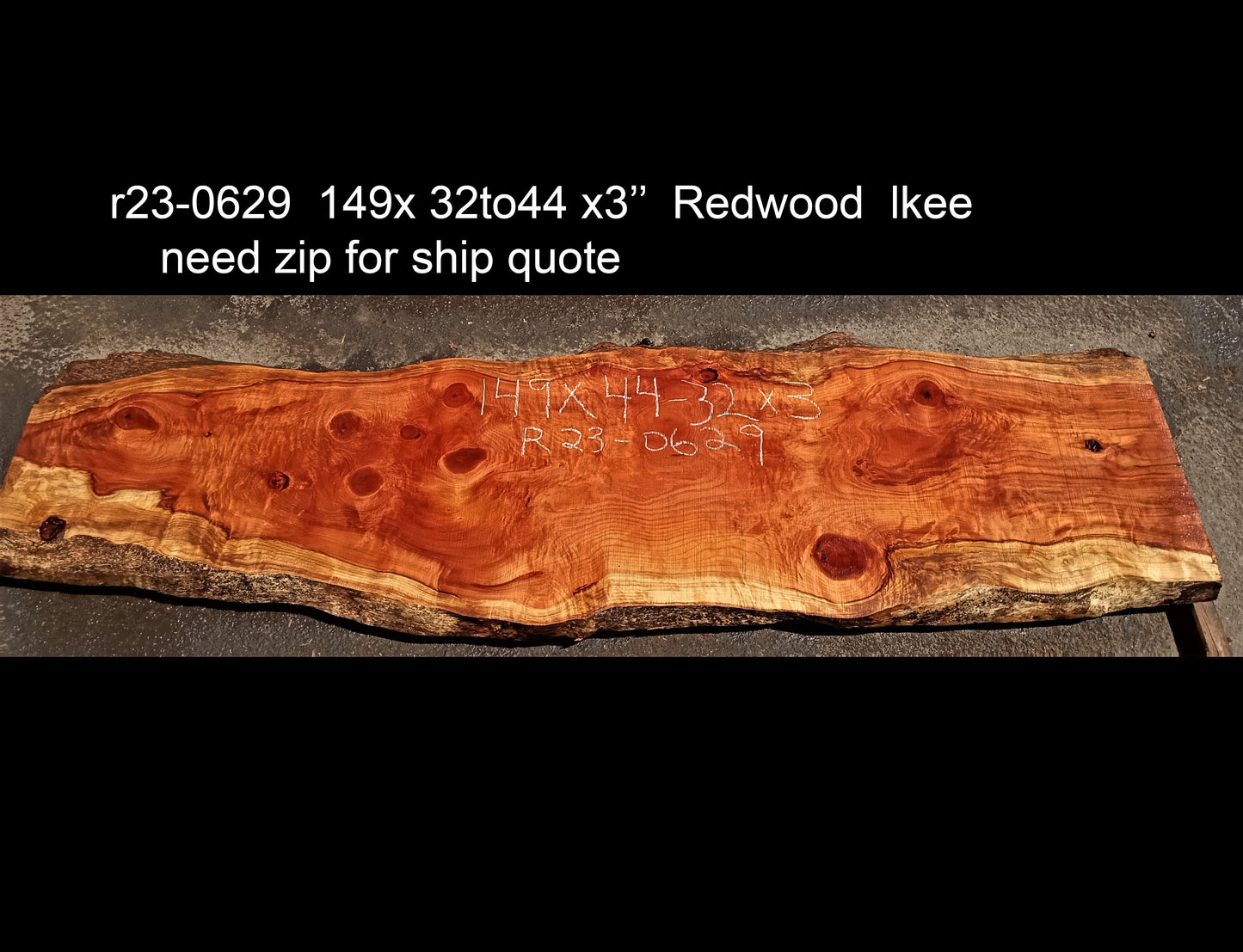redwood slab | epoxy river table | live edge slab | DIY ideas | r23-0629