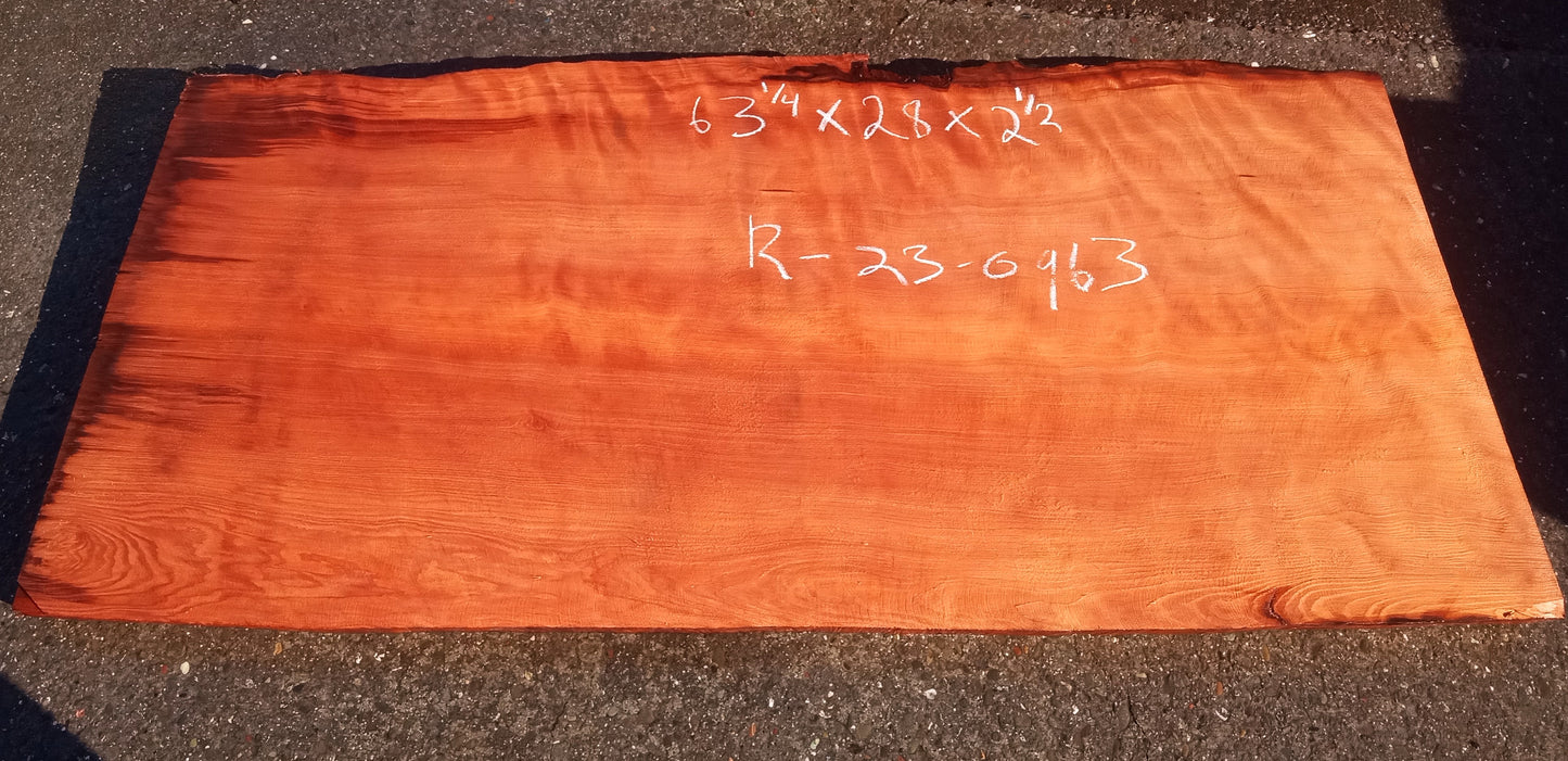 Live Edge Redwood Slab | Table top | Modern Rustic | Craft Woods | R23-0963