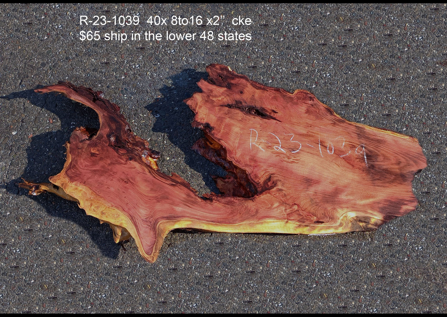 Live Edge Redwood Slab | Table | epoxy river table | DIY crafts | R23-0139