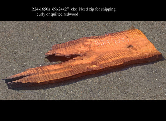 Quilted Redwood | DIY Craft Wood | Wall Art | curly Redwood | R24-1650