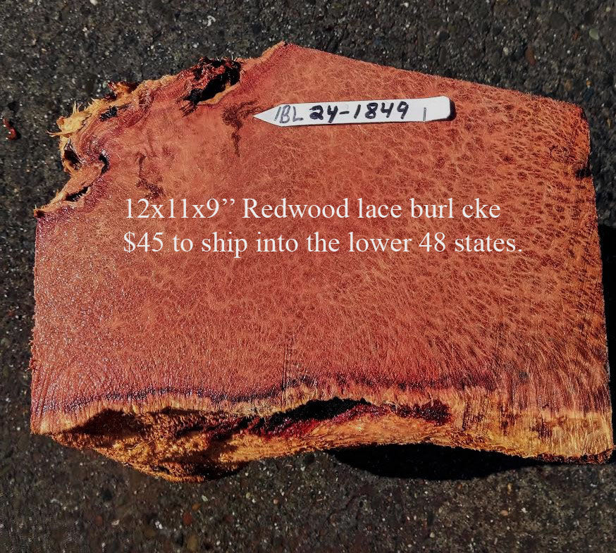 Redwood Lace Burl | Wood Turning | DIY Crafts | R24-1849