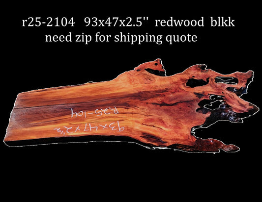 Redwood Slab | DIY | River Table | Burl table | Craft Wood | R25-2104