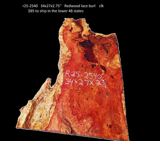 Redwood Lace Burl | DIY Crafts | River Table | R25-2540