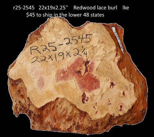 Redwood Lace Burl | DIY Crafts | River Table | R25-2545