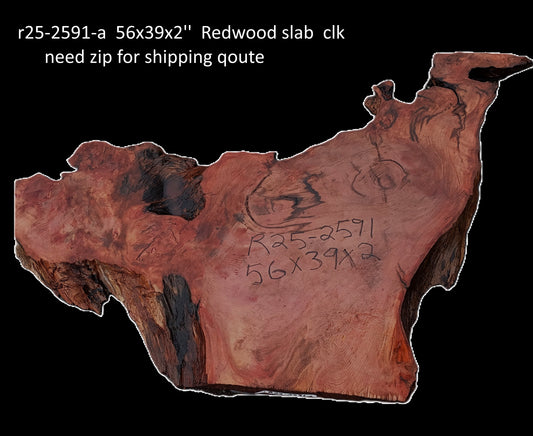 Redwood Slab | DIY | River Table | Burl table | Craft Wood | R25-2591