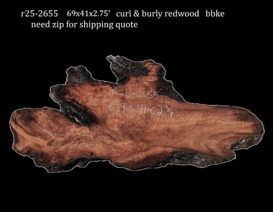 Curl and Burly Redwood | DIY | River Table | Craft Wood | R25-2655