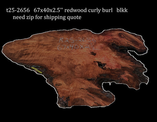 Redwood Slab | DIY | River Table | Burl table | Craft Wood | R25-2656
