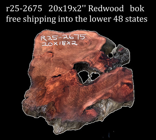 Redwood Slab | DIY | River Table | Burl table | Craft Wood | R25-2675