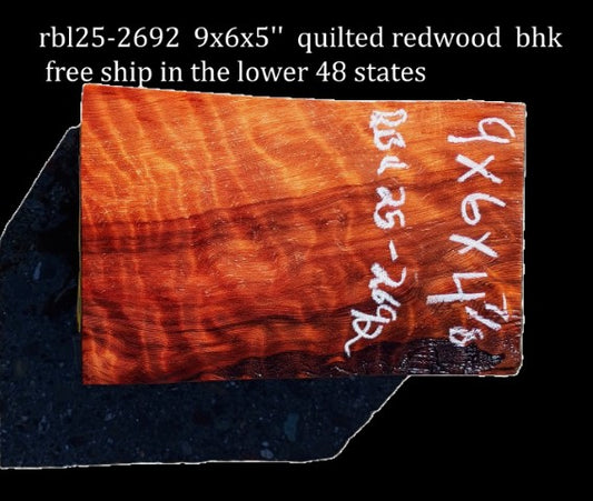 Quilted Redwood Burl | Turning Block | Craft Wood | DIY | RBL25-2692