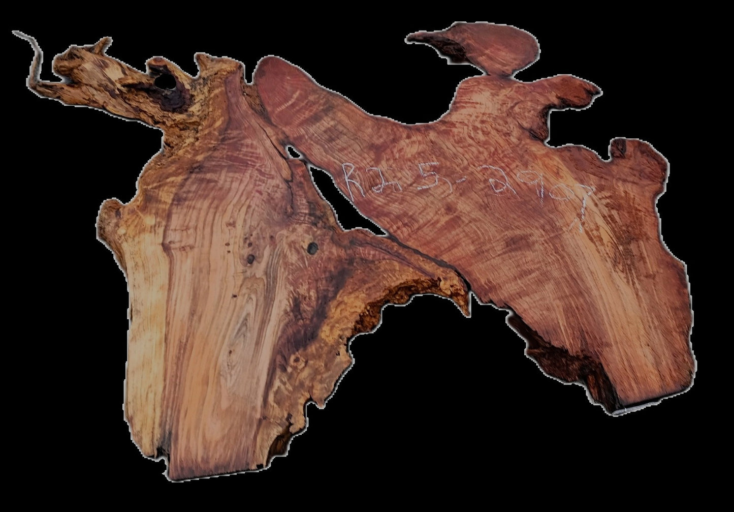Curly and Burl | Redwood Slab | DIY | Table | R25-2907