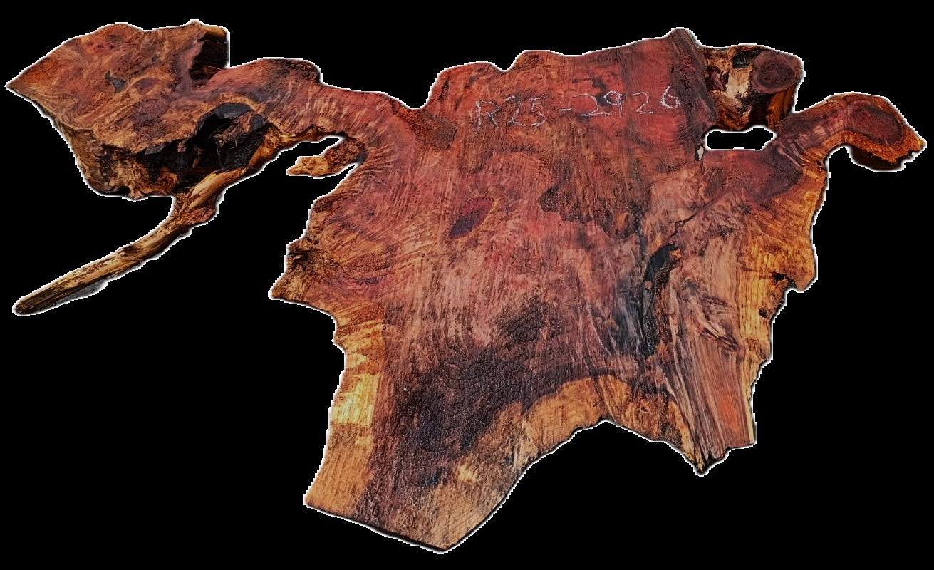 Curly and Burl | Redwood Slab | DIY | Table | R25-2926