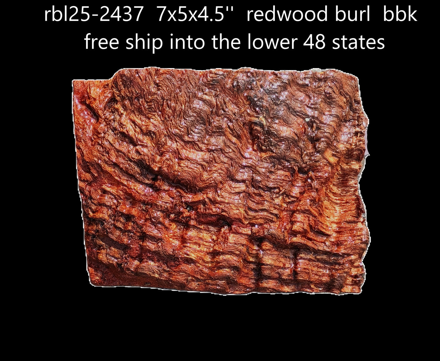 Redwood Burl Block | Lace Burl | DIY | Turning Wood | RBL25-2437