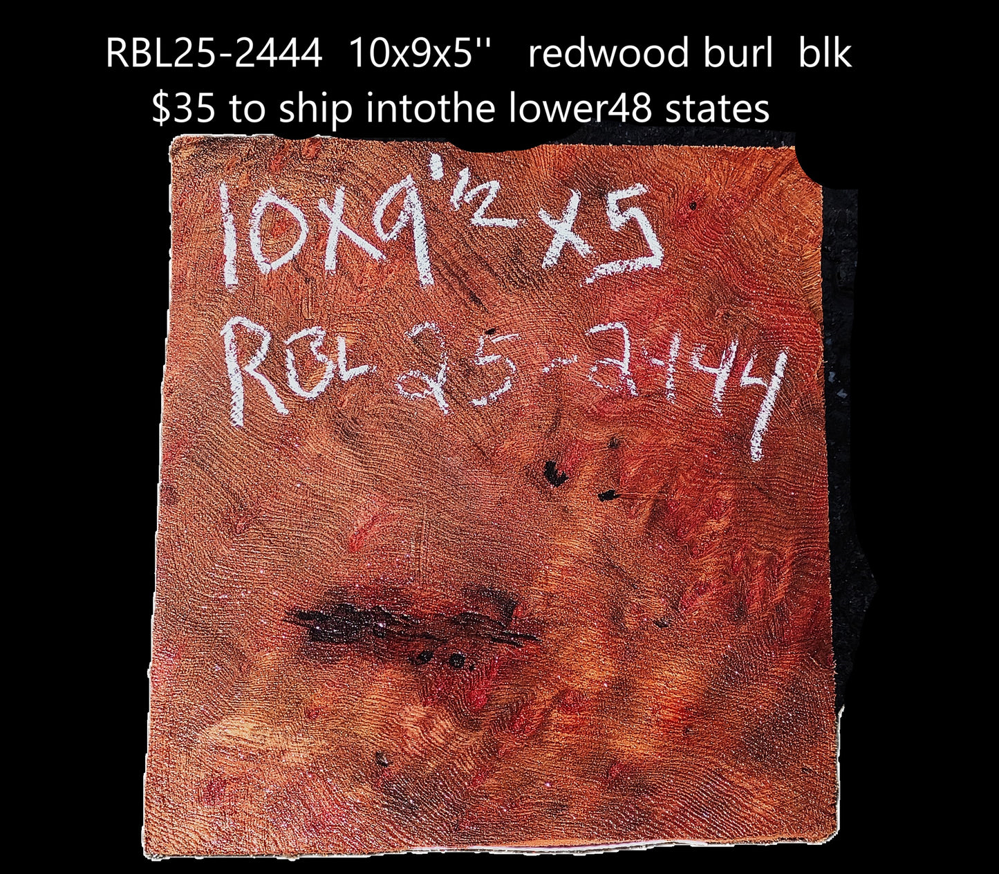 Redwood Burl Block | Burl | DIY | Turning Wood | RBL25-2444