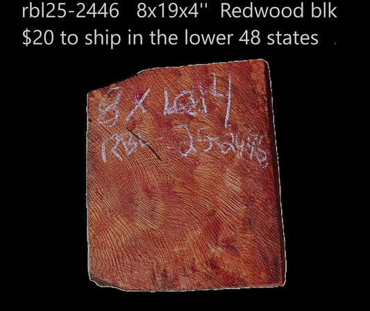 Redwood Block | Turning block | Craft Wood | RBL25-2446