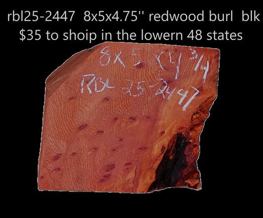 Redwood Burl Block |  Burl | DIY | Turning Wood | RBL25-2447