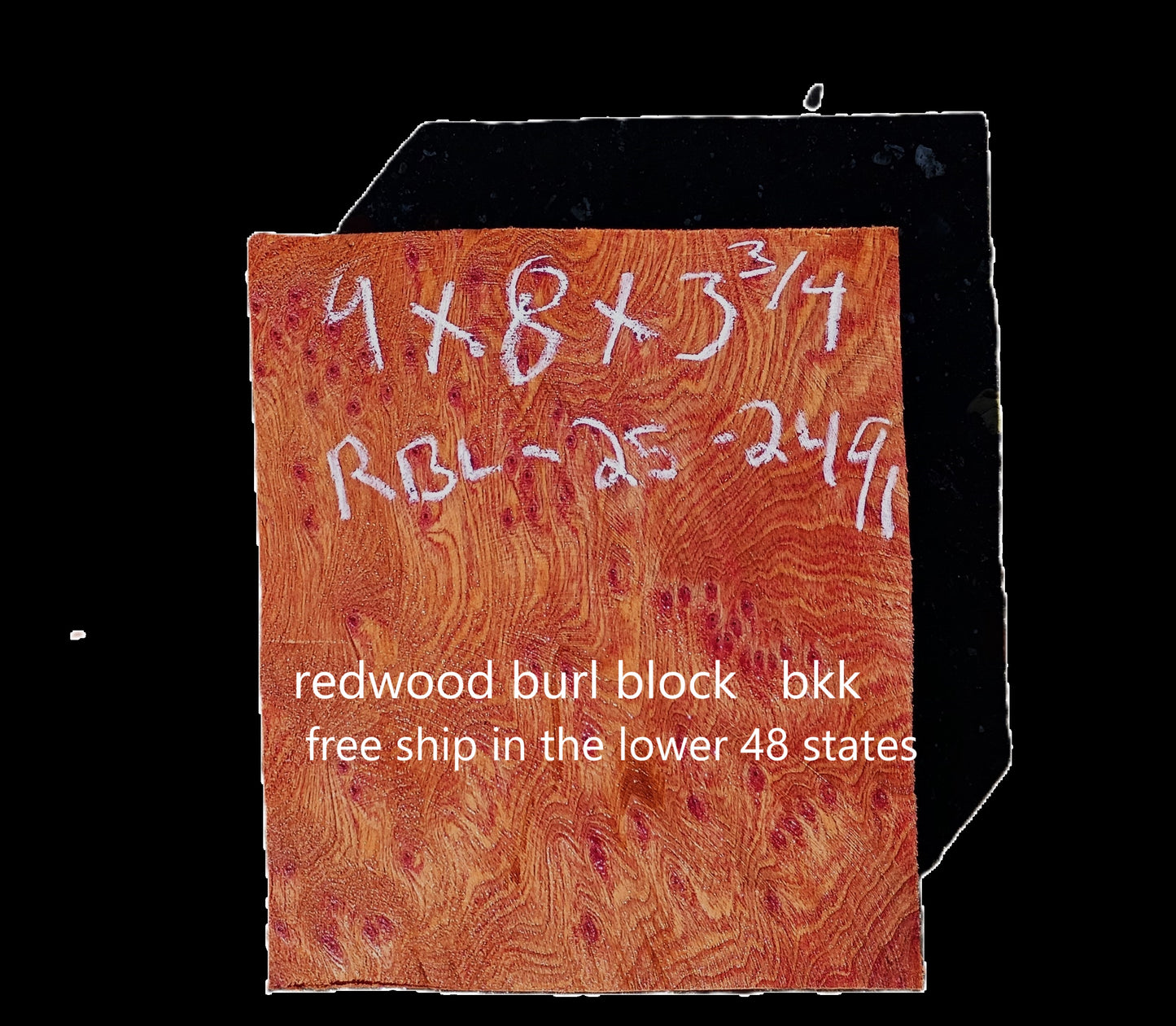 Redwood Burl Block | Bow Turning | Craft Wood | diy | RBL25-2491