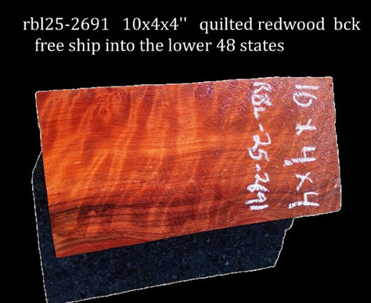 Quilted Redwood Burl | Turning Block | Craft Wood | DIY | RBL25-2691