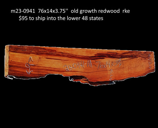 Redwood Mantel | hall table | Fireplace Shelf | DIY | Live Edge Mantel | m23-0941