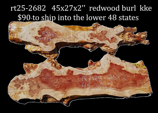 Redwood Slab | DIY | River Table | Burl table | Craft Wood | RT25-2682