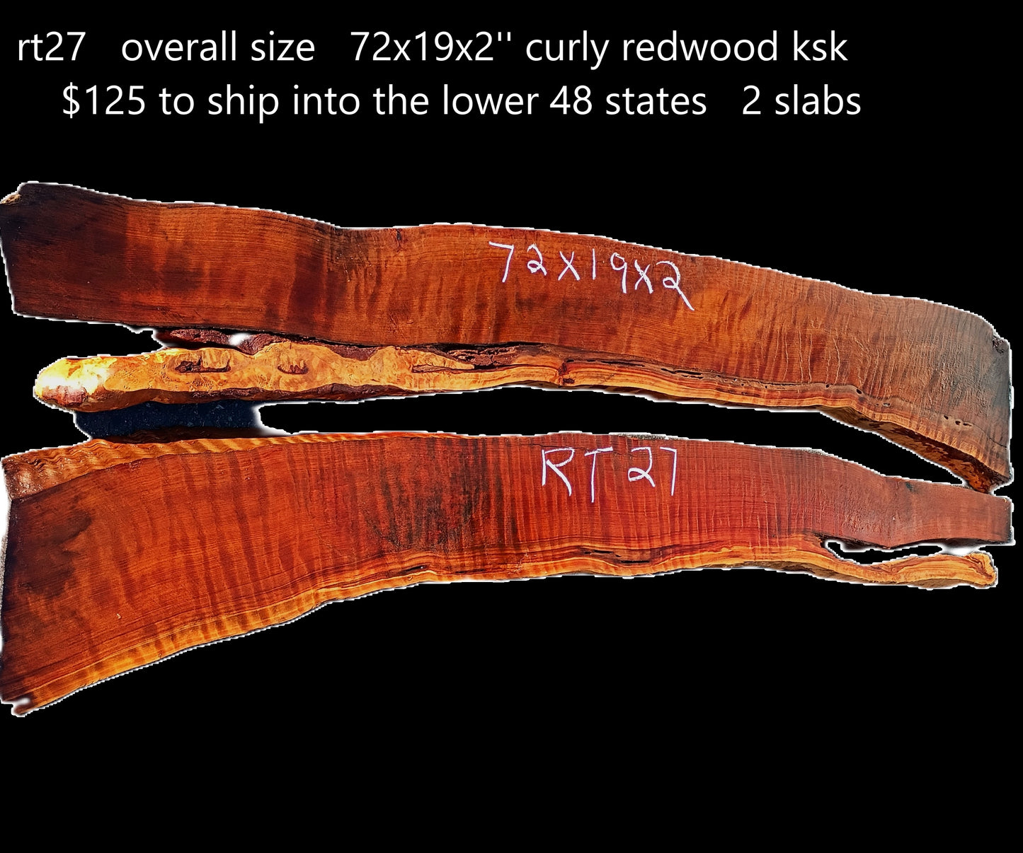 Curly Redwood | River Table | DIY | Craftwoods | R27