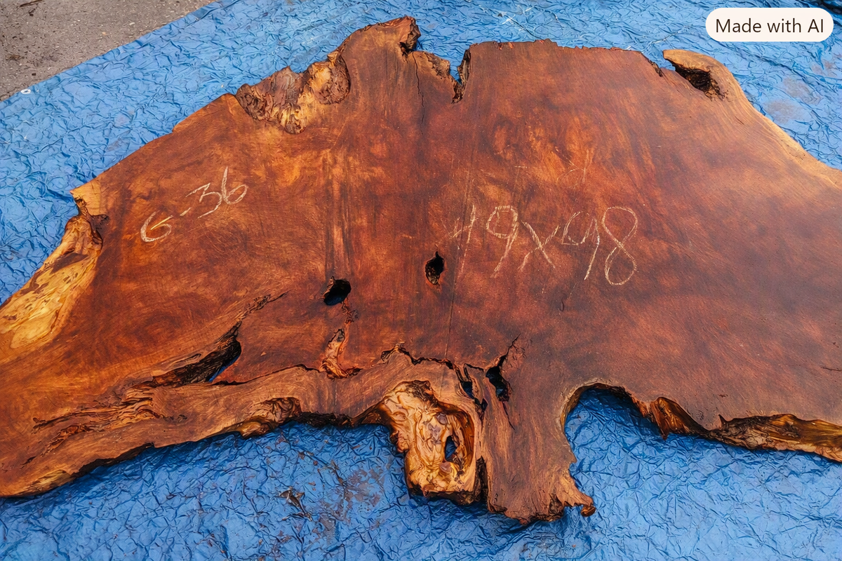 Redwood Burl Slab | DIY | river table or headboard | R26-3903