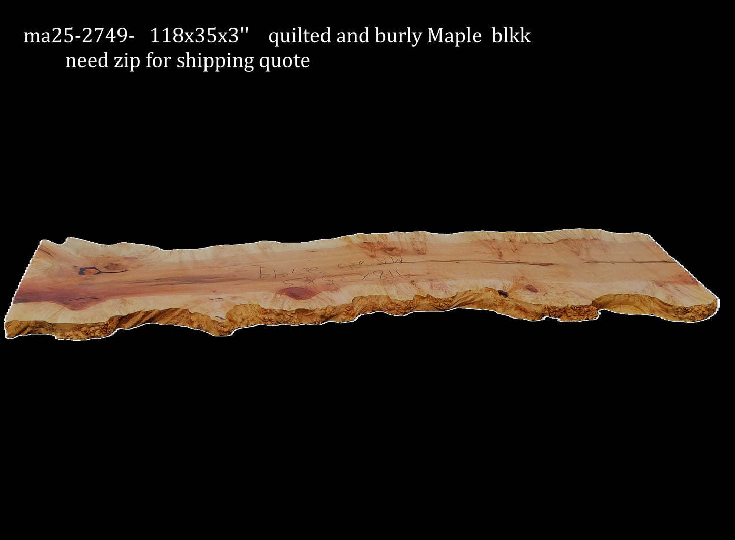 Maple Burl | Live Edge Slab | River Table | DIY | MA25-2749