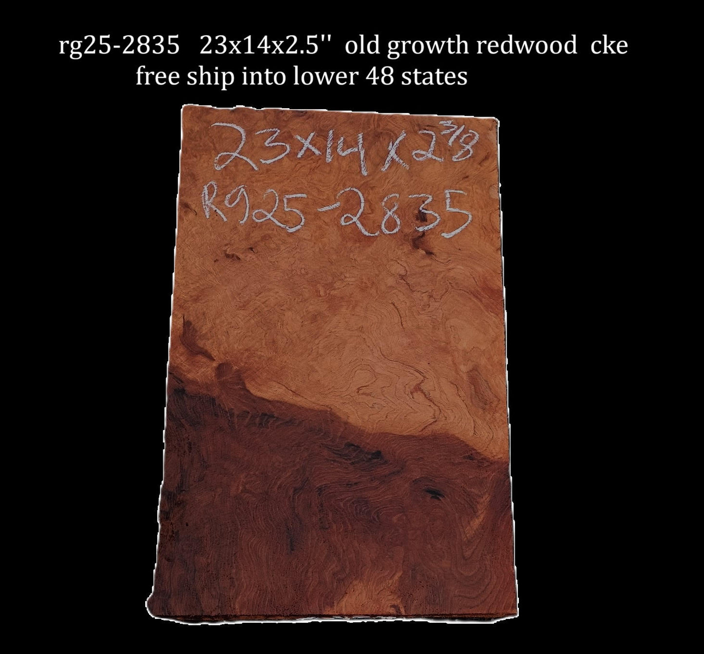Quilted Redwood Burl | DIY | River Table | Guitar Billets | RG25-2835