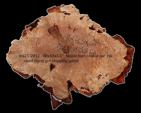 Maple Burl | Live Edge | River Table | DIY | MA25-2812