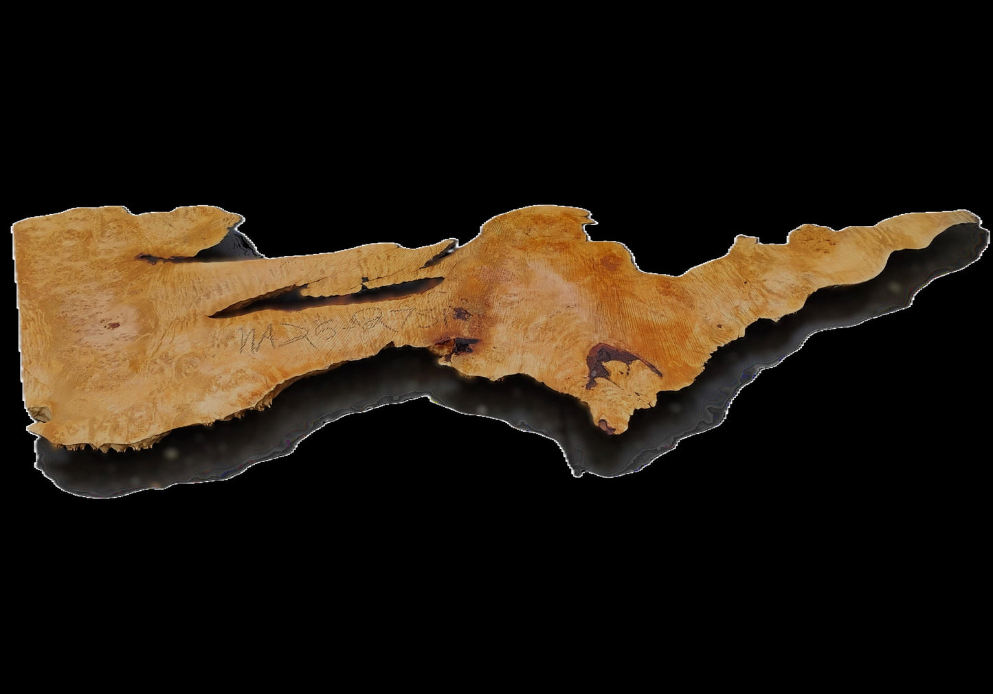 Maple Quilted Burl | Live Edge Slab | River Table | DIY | MA25-2751