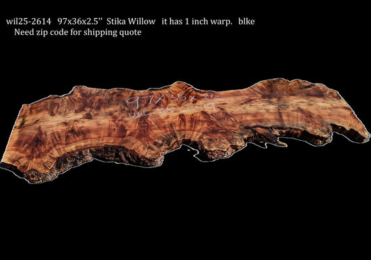 Sitka Willow Burl | DIY | River Table | Live Edge Slab | WIL24-2614