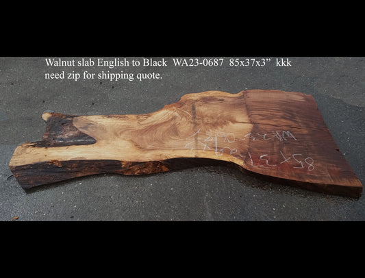 Walnut grafted slab | DIY Craft Wood | Walnut Table | Wal23-0687