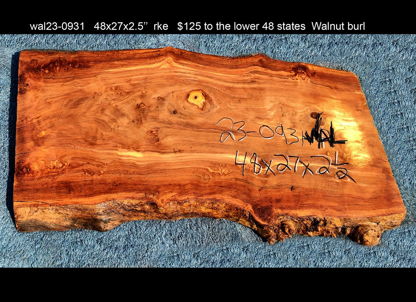 walnut burl | burl slab | desk | kitchen table | DIY wood | wal23-0931