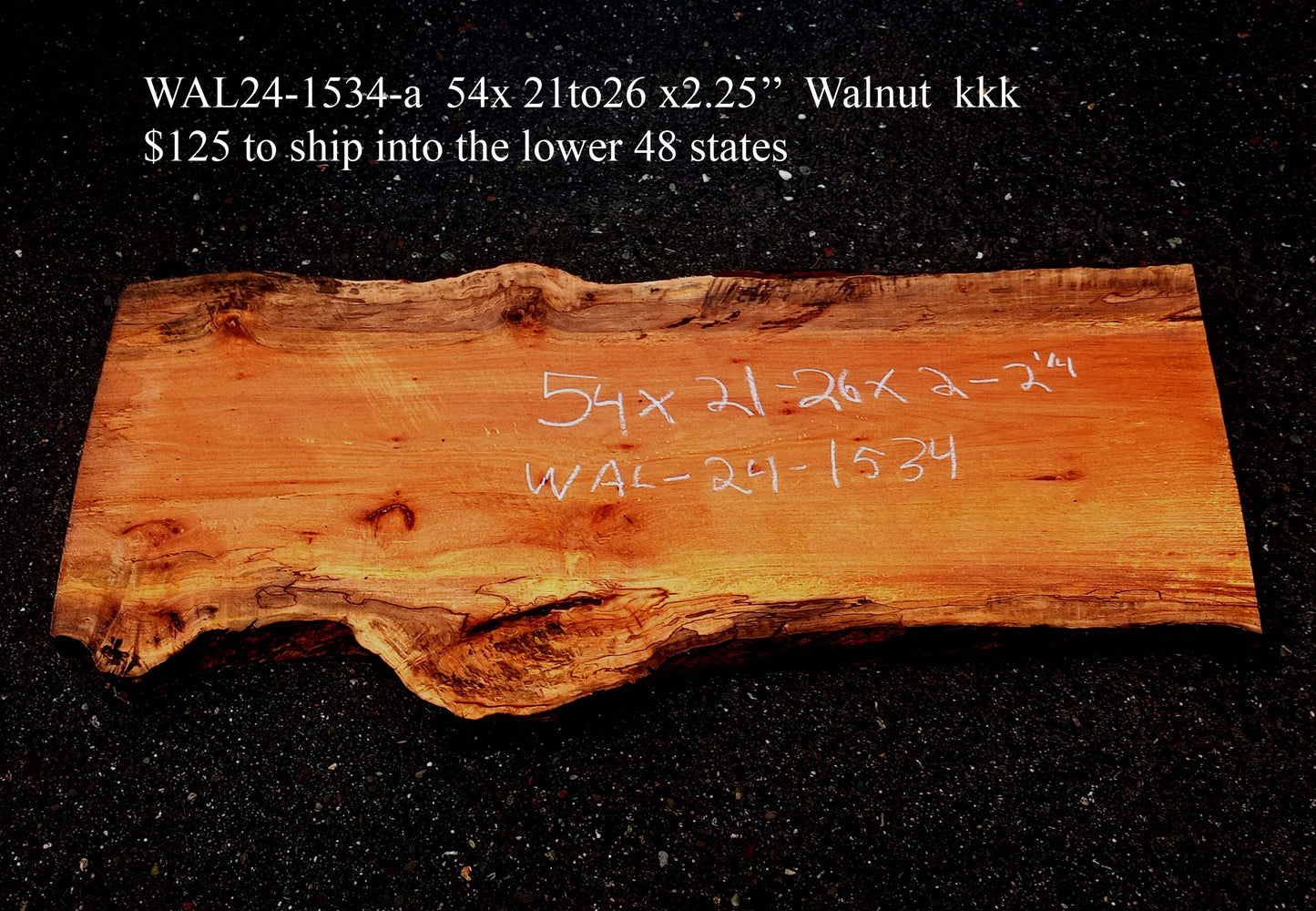 Walnut Slab | DIY Crafts | Desk | Live Edge | Wal24-1534