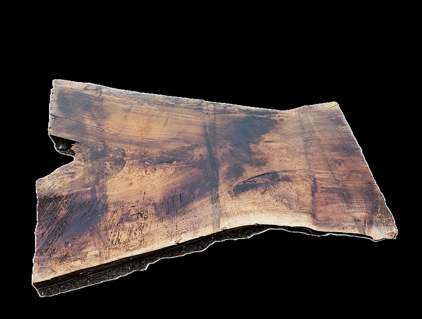 English to black Walnut Slab | Table | Counter | Wal25-2595