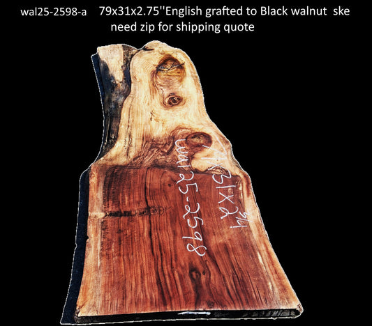 English to black Walnut | Table | Counter | Headboard | Wal25-2598