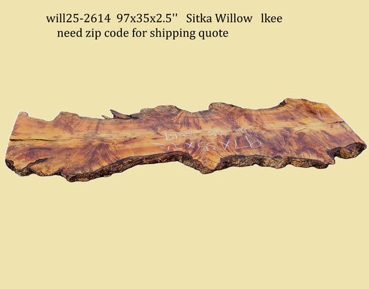 Sitka Willow Burl | DIY | River Table | Live Edge Slab | WIL24-2614