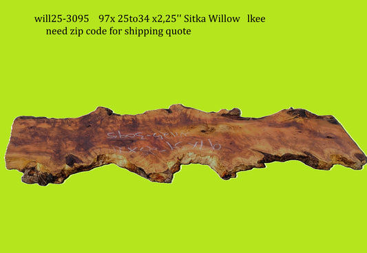 Sitka Willow Burl | DIY | River Table | Live Edge Slab | WIL25-3095