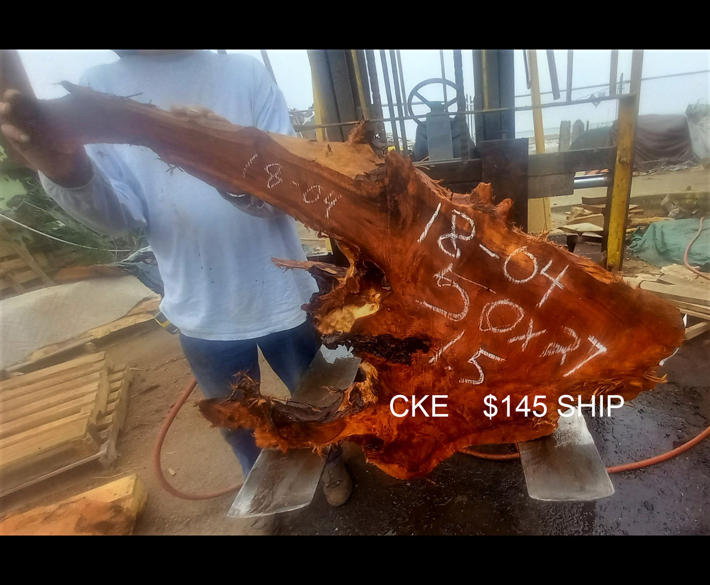 resin river tables | live edge slabs | DIY wood crafts | redwood slab | 18-04