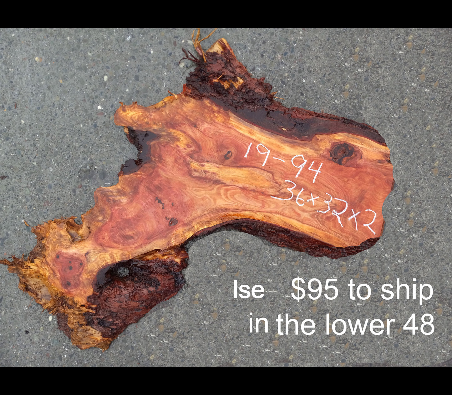 Live eedge slab | redwood | DIY wood crafts | resin table | 19-94