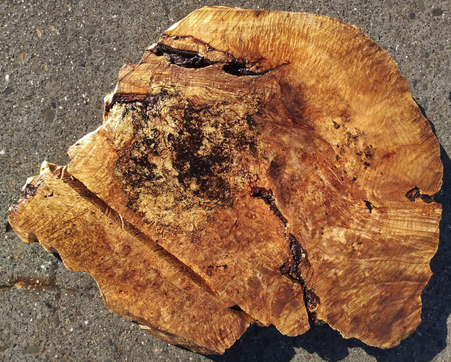 Maple burl | burl clock | craft woods | 21-0094mbs
