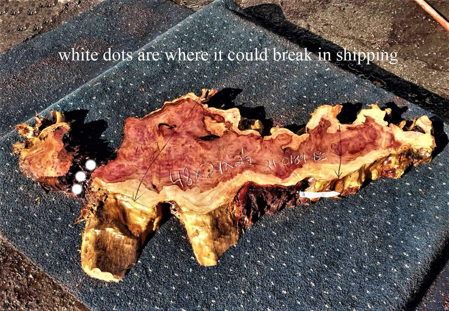 live edge redwood slab | serving tray river | burl clock | 21-0189-bs