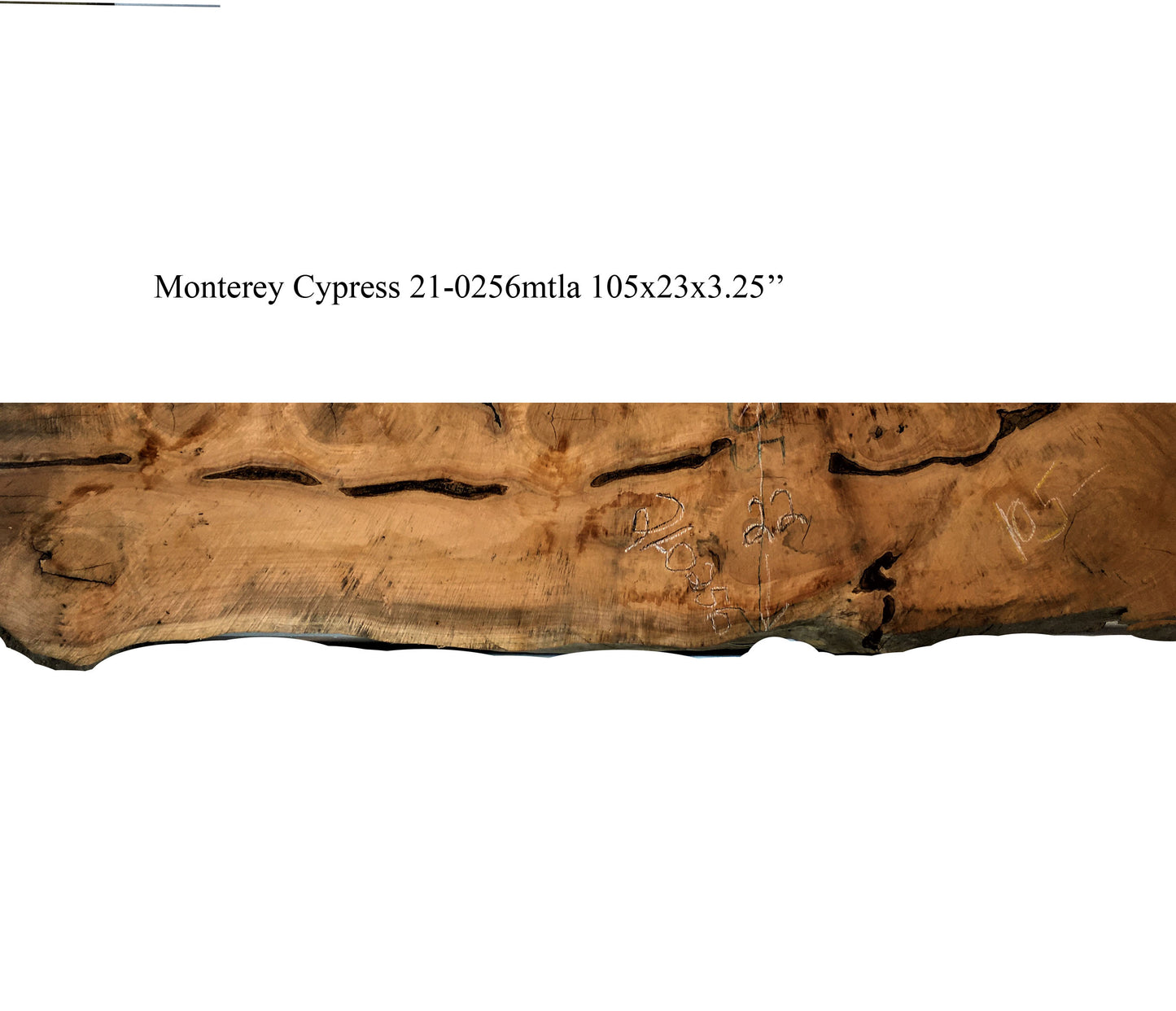live edge wood mantel | rustic counter bar | Monterey Cypress | 21-0256mtl