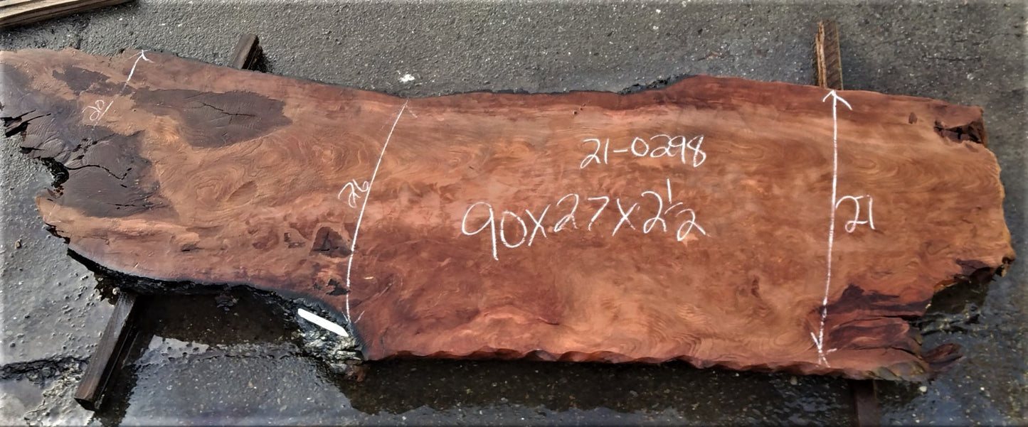 old growth redwood | live edge | DIY craft wood | 21-0298-BS