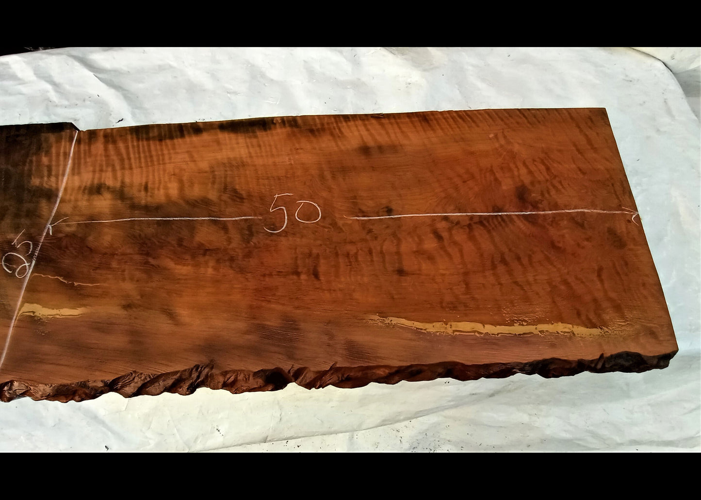 Curly redwood | live edge | old growth | 21-0327-BS