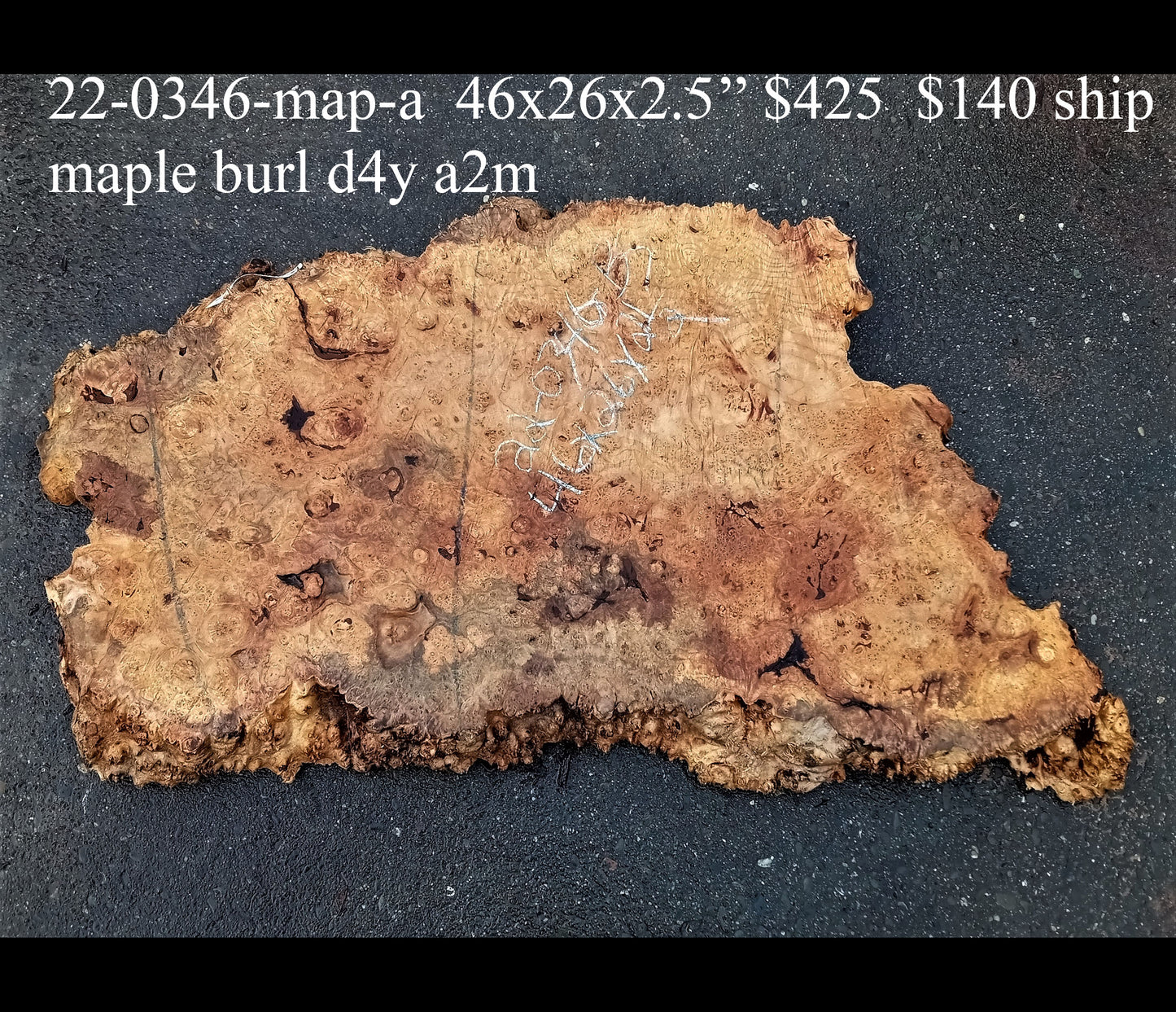 maple burl | live edge | DIY craft wood | 22-0345-BS