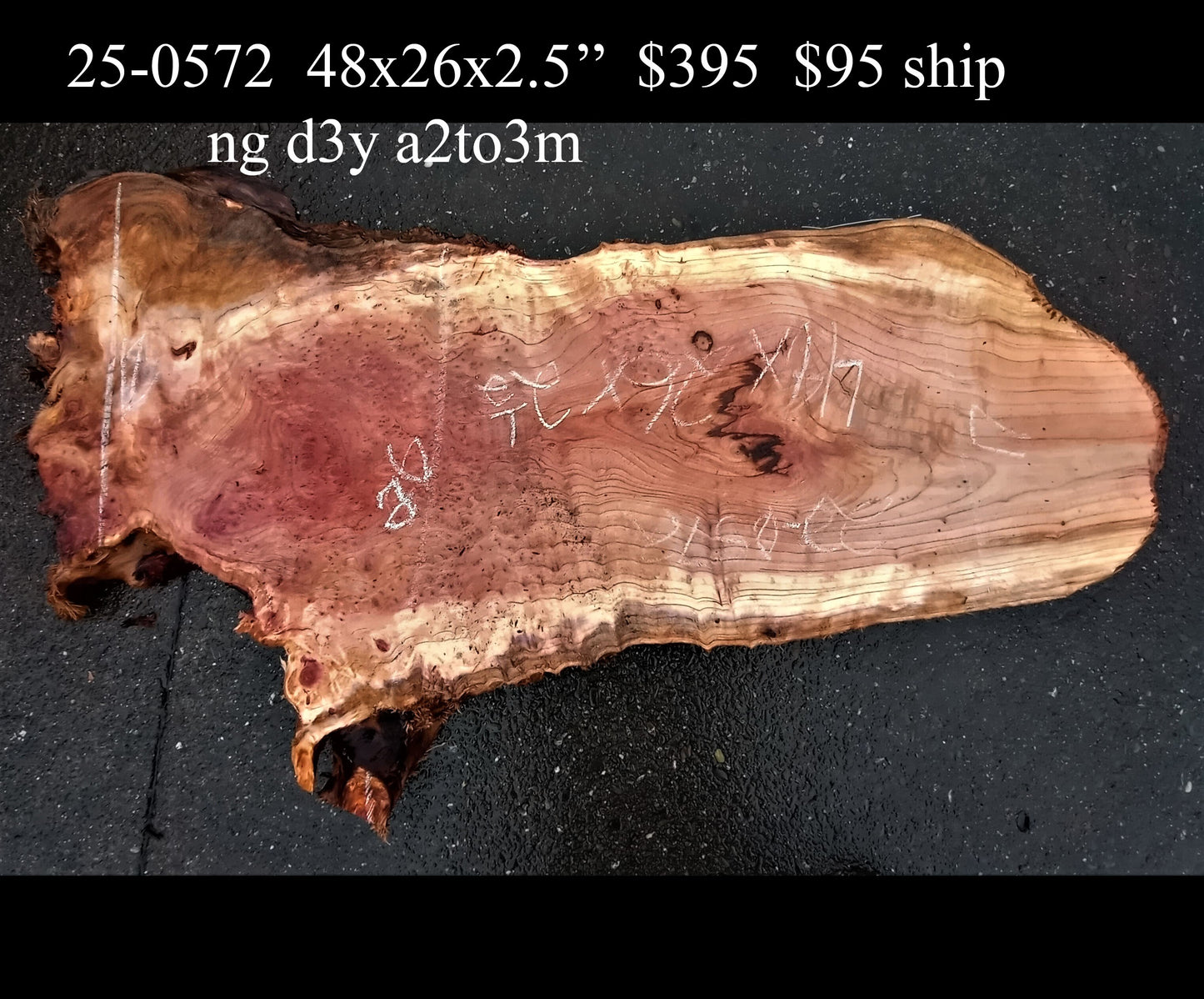 live edge | redwood burl | river table | DIY craft wood | 22-0572-BS