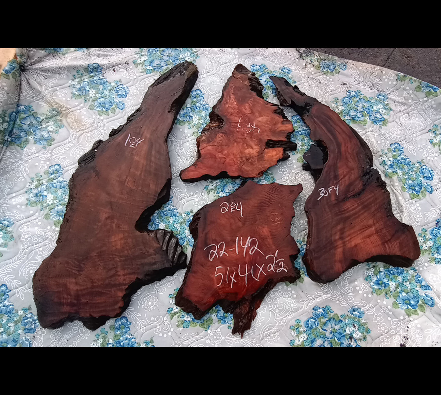 epoxy river table | live edge | DIY | redwood 22-142